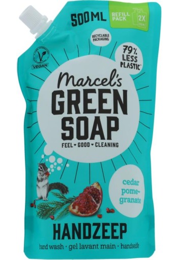 Marcel's Green Soap handzeep ceder & pomegr nav