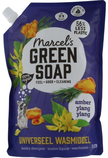 Marcel's Green Soap wasmid amber & ylang ylang nav