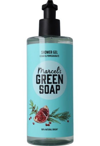 Marcel's Green Soap shower gel cedar & pomegranate