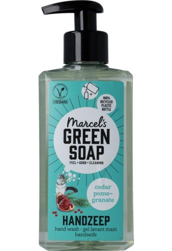 Marcel's Green Soap handzeep cedar & pomegranate