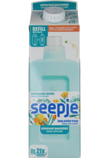 Seepje Wasmiddel universeel refill pak (945 ml)
