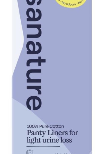 Sanature 100% Katoenen Incontinentie Inlegkruisjes Light Plus 20 Stuk