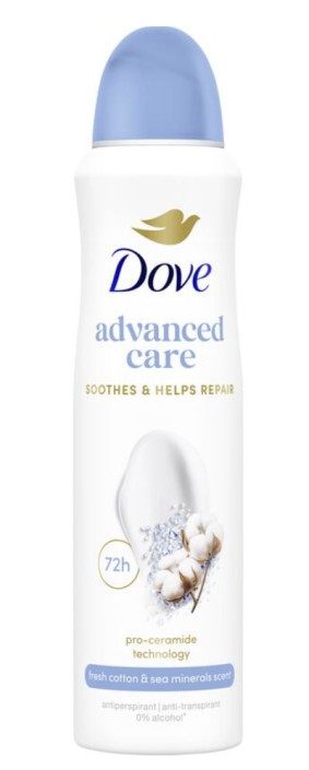 Dove Advanced Care Fesh Cotton & Sea Minerals Deodorant Spray 150 ML