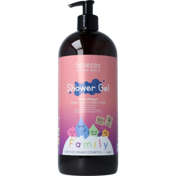 Benecos natural beauty Natural showergel family size garden pleasure (950 ml)