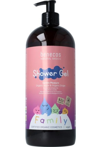 Benecos natural beauty Natural showergel family size garden pleasure (950 Milliliter)