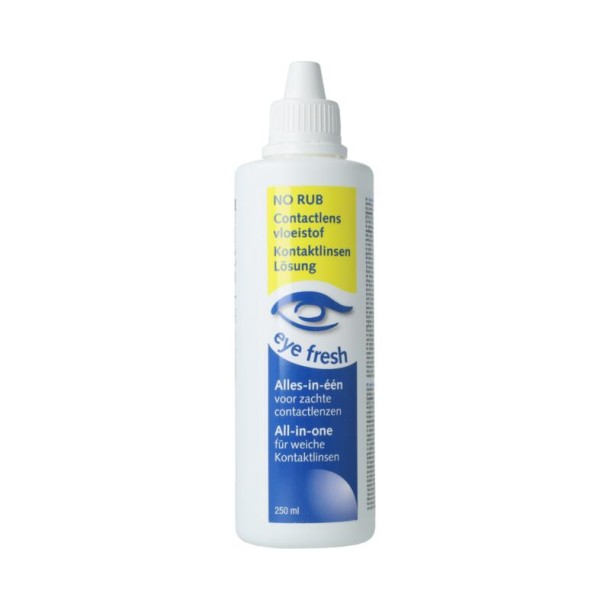 Eyefresh No Rub Alles-in-één vloeistof voor zachte lenzen (250 Milliliter)