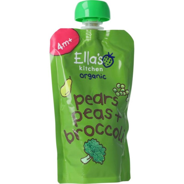 Ella's Kitchen Broccoli pears and peas 4+ maanden bio (120 gr)