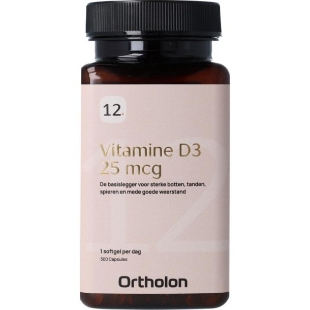 Ortholon Vitamine D3 - 25mcg (300 sft)