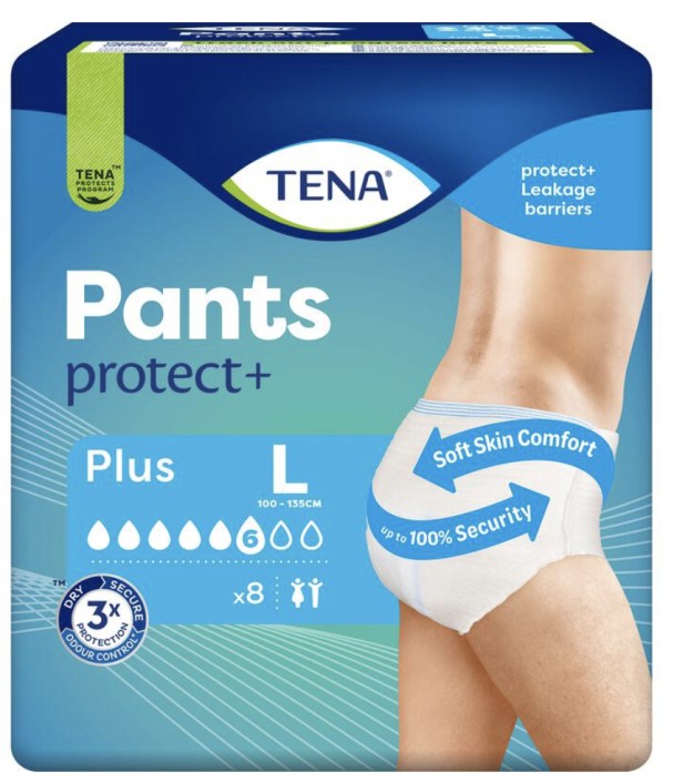 Tena Lady Pants Plus  Large, 8 stuks 