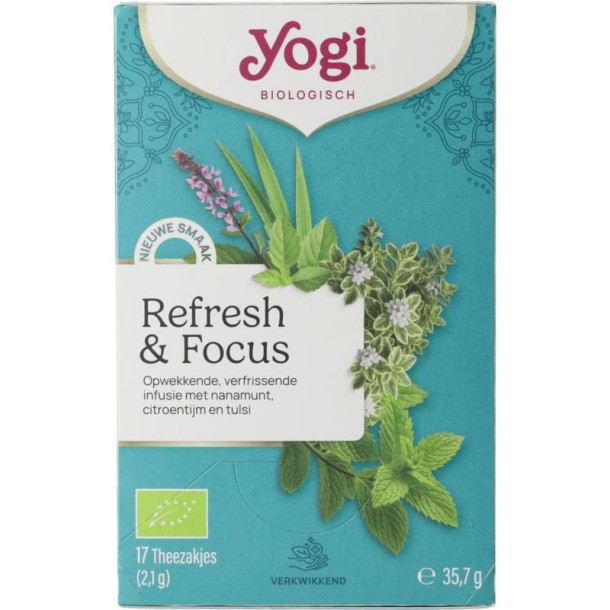 Yogi Tea Yogi® Refresh & Focus Bio (17 zk)