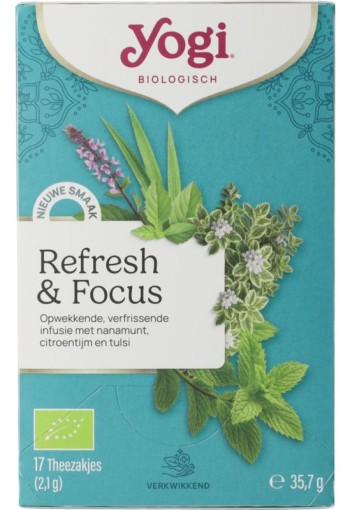 Yogi Tea Yogi® Refresh & Focus Bio (17 zk)