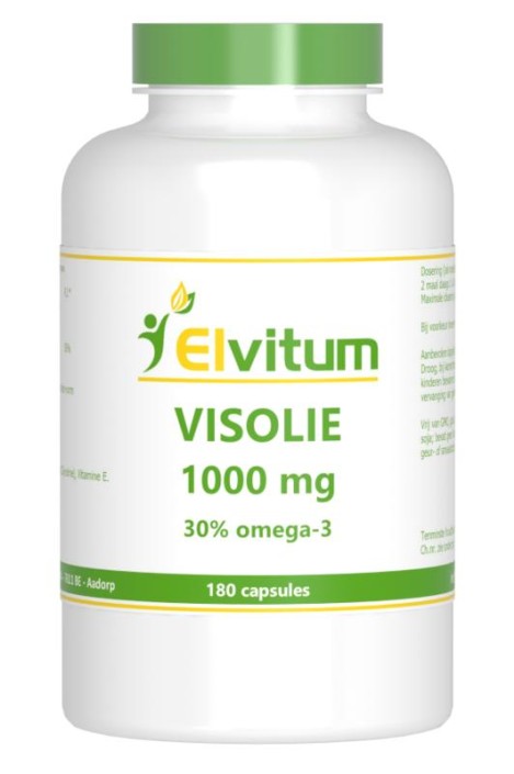 Elvitum Visolie 1000mg omega 3 30% (180 Capsules)