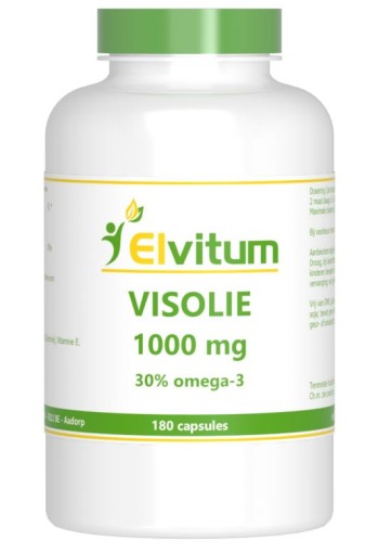 Elvitum Visolie 1000mg omega 3 30% (180 Capsules)