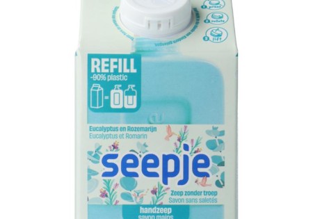 Seepje Handzeep eucalyptus rozemarijn refill (500 ml)
