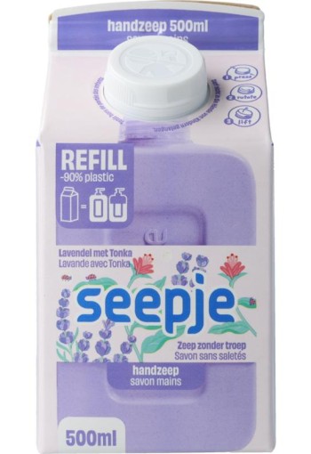Seepje Handzeep lavendel tonka refill (500 ml)
