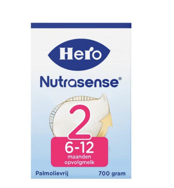 Hero Nutrasense Classic Opvolgmelk 2 (6-12m) met melkvet 700 GR 2 stuks voor € 19,99