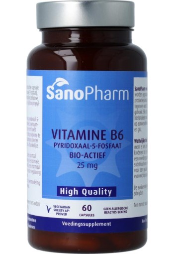 SanoPharm High Quality Vitamine B6 (60 ca)