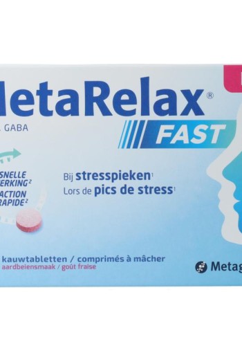 Metagenics MetaRelax Fast 30 kauwtabletten (30 kt)