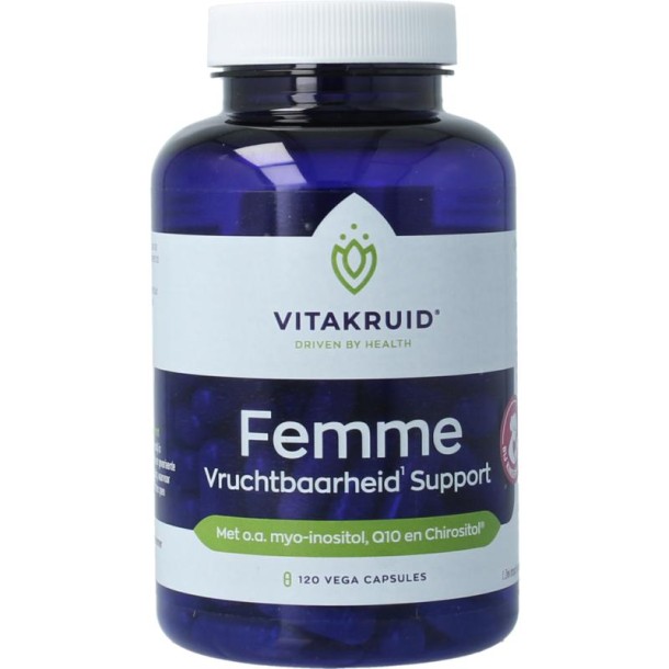 Vitakruid Femme vruchtbaarheid support 120 Vegetarische capsules