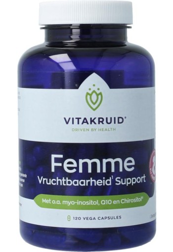 Vitakruid Femme vruchtbaarheid support 120 Vegetarische capsules