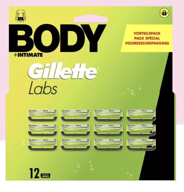 GilletteLabs Body Navulmesjes 12 stuks