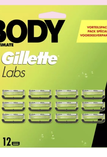 GilletteLabs Body Navulmesjes 12 stuks