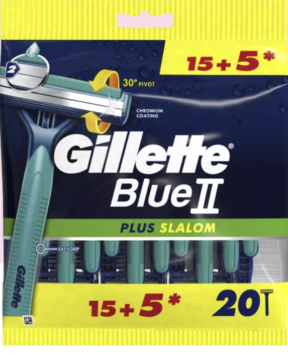 Gillette Blue2 Plus Slalom Wegwerpmesjes 20 stuks