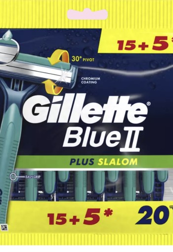 Gillette Blue2 Plus Slalom Wegwerpmesjes 20 stuks