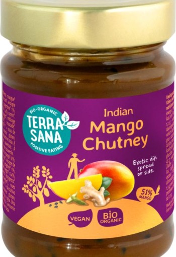 TerraSana Mango chutney bio (195 gr)