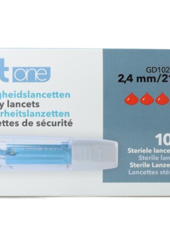 HT One veiligheidslancetten 2,4 mm