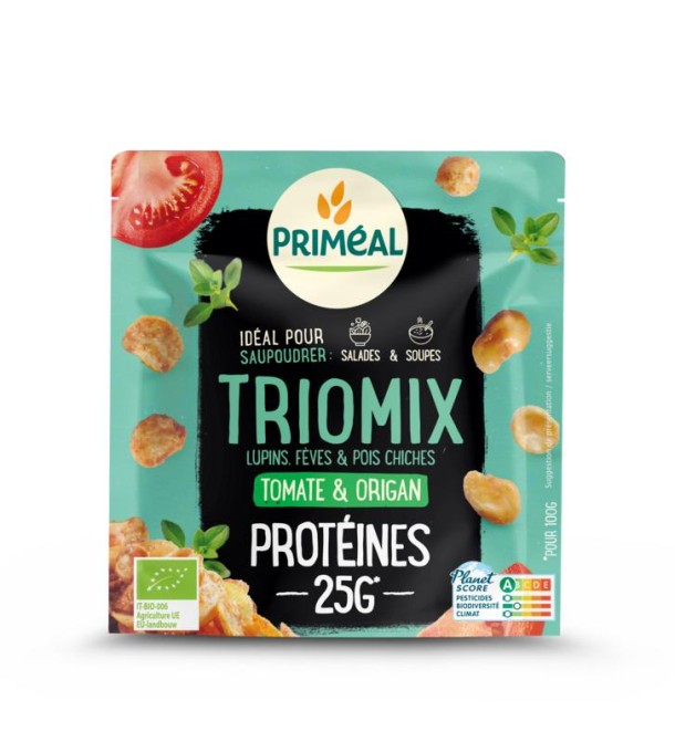 Primeal Trio mix proteine topping tomaat oregano bio (70 gr)
