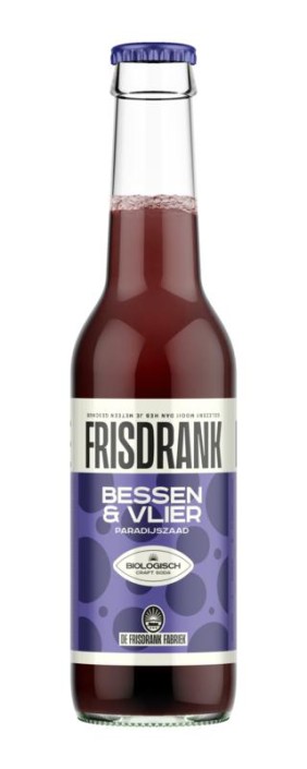 De Frisdrank Fabriek Koolzuurhoudende frisdrank bessen & vlier bio (275 ml)