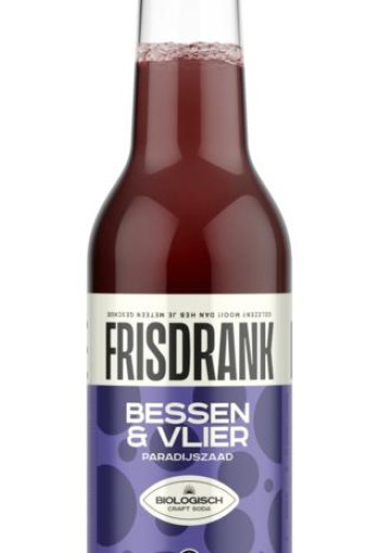 De Frisdrank Fabriek Koolzuurhoudende frisdrank bessen & vlier bio (275 ml)