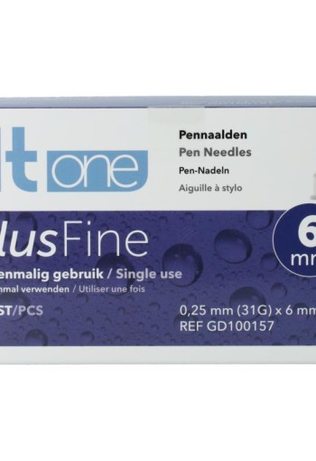 HT One Ht One Plusfine pennnaalden 6mm 31G (100 st)
