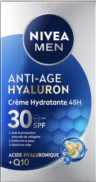 NIVEA MEN Q10 Anti-Age Hyaluron Gezichtscrème SPF30 50 ML