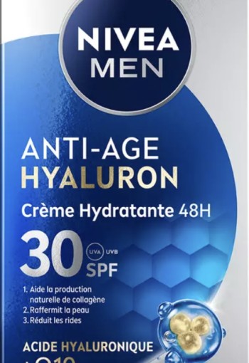 NIVEA MEN Q10 Anti-Age Hyaluron Gezichtscrème SPF30 50 ML