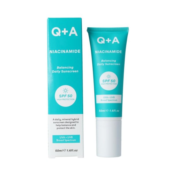 Q+A niacinamide face cream spf50