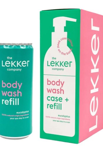 Lekker Company Body wash case + refill eucalyptus