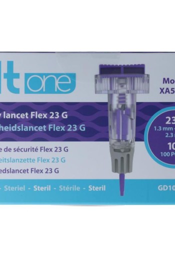 HT One veiligheidslancet flex 23g