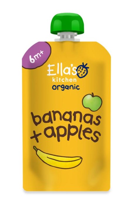 Ella's Kitchen Bananen + appels 6+ bio (120 gr)
