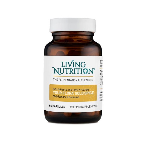 Living Nutrition Your Flora Gold Spice met gember en kurkuma bio