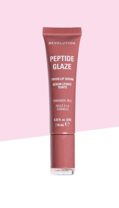 Revolution Peptide Glaze Tinted Lip Serum Cinnamon Roll