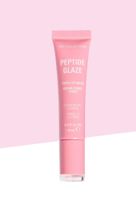 Revolution Peptide Glaze Tinted Lip Serum Strawberries & Cream