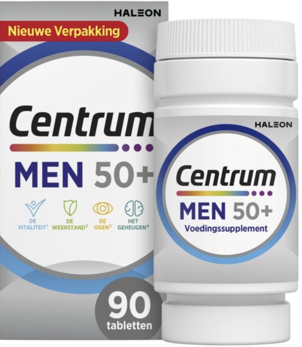 Centrum Men 50+ Multivitaminen Tabletten 90st