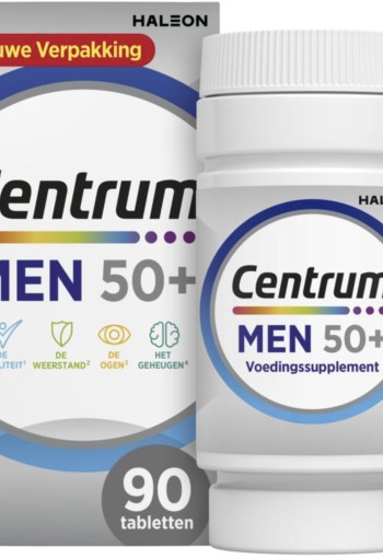 Centrum Men 50+ Multivitaminen Tabletten 90st