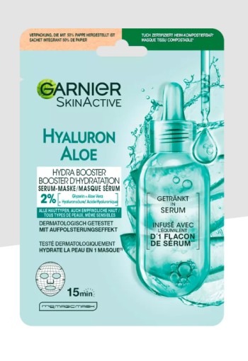 Garnier SkinActive Hydra Bomb Hydraterend + Verfrissend Tissuemasker