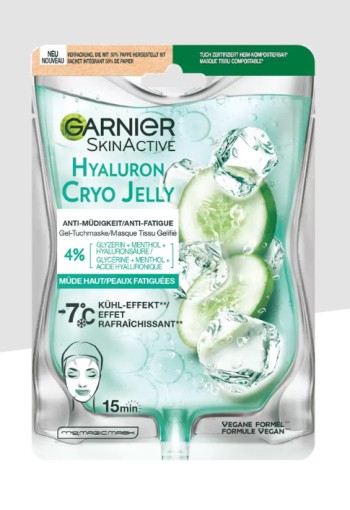 Garnier SkinActive Cryo Jelly Anti-Vermoeidheid Gezichtsmasker + Hyaluron