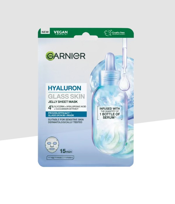 Garnier Hyaluron Glass Skin Jelly Sheet Mask
