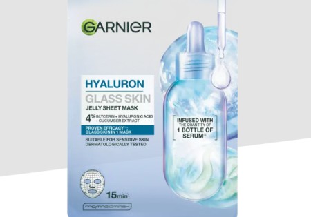 Garnier Hyaluron Glass Skin Jelly Sheet Mask