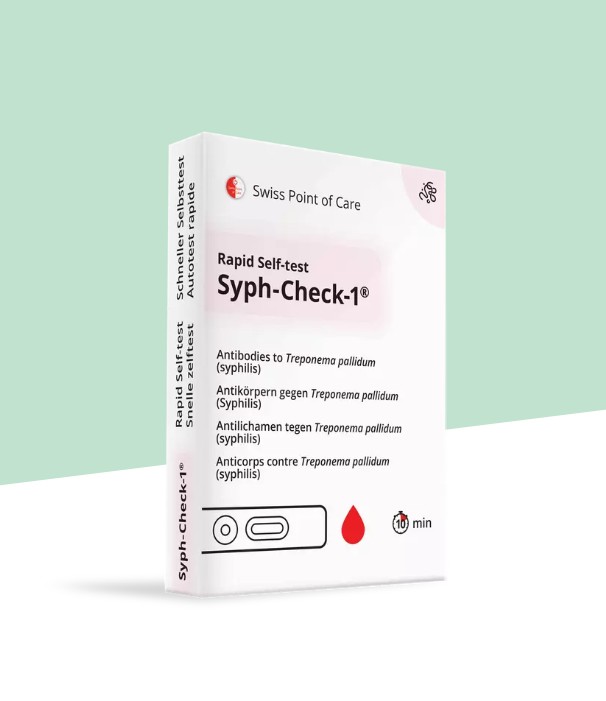 Swiss Point of Care snelle zelftest syph-check 1 stuk